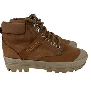 Vintage 90s B.U.M. Equipment Lug Sole Boots Womens‎ 7.5 Leather Streetwear